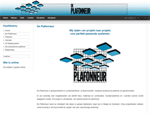 Tablet Screenshot of plafonneur.nl